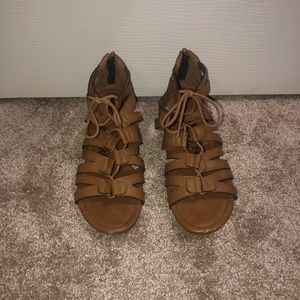 Strappy Wedge Sandals